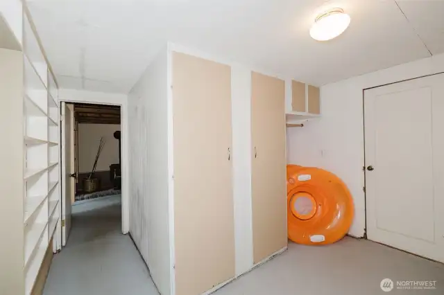 Downstairs storage space