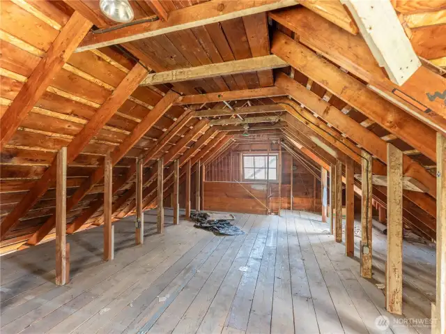 above garage storage space