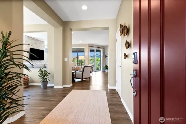 Welcome home to this architecturally interesting floor plan with interesting angles and perfect window coverage for a bright airy home.