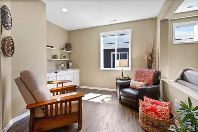 This den is lovely and COULD BE converted to a 3rd bedroom if needed.