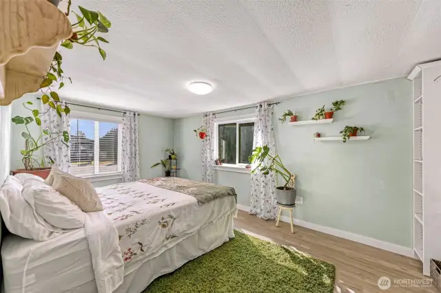 Bedroom #1—separated from the primary suite for peace and quiet.