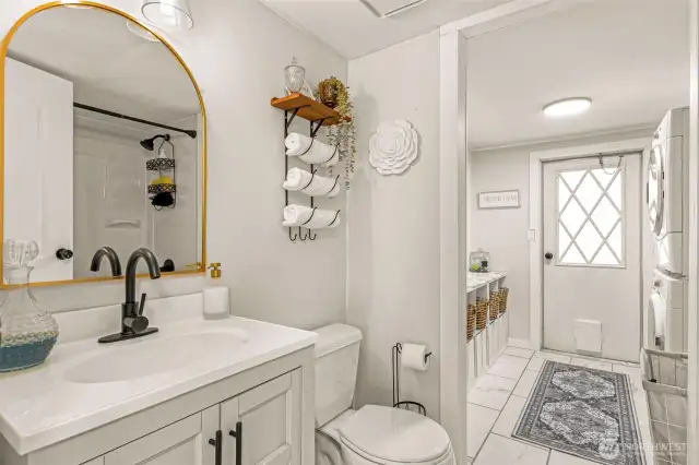 Second full bath and laundry room