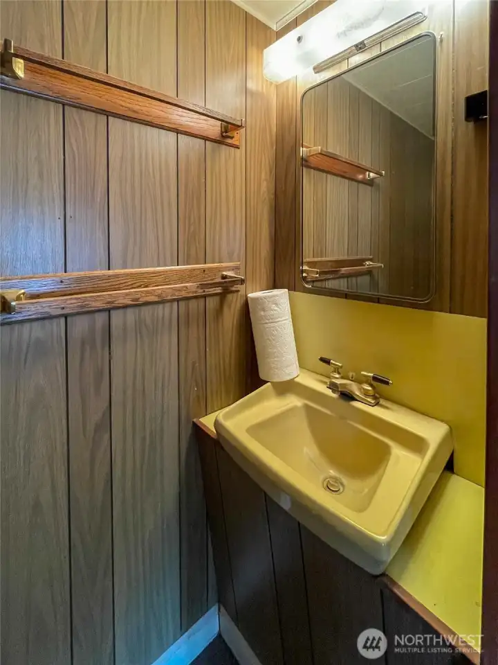 Half bath in the primary bedroom
