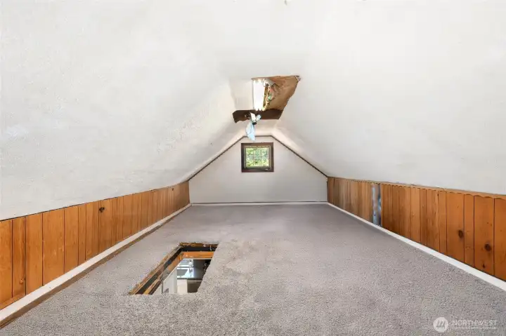 Finished attic for tons of storage!