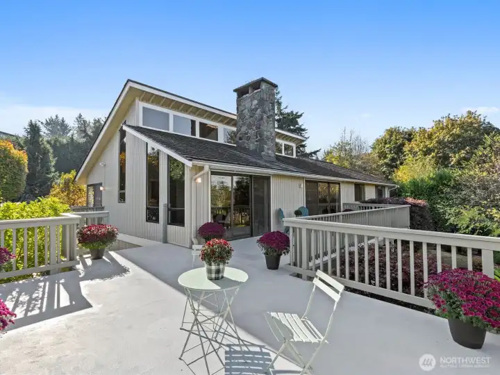 Dining alfresco will likely be routine for you on the generous deck. It's also an ideal spot to connect with nature while enjoying the greenery surrounding you.