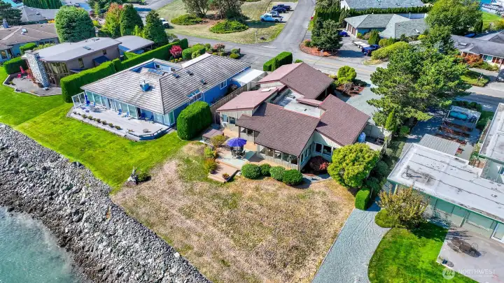 View above the home from the Channel