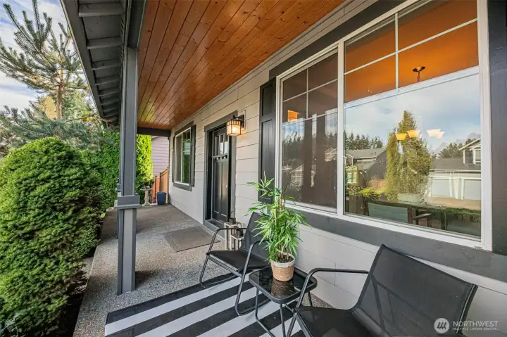 Covered front porch