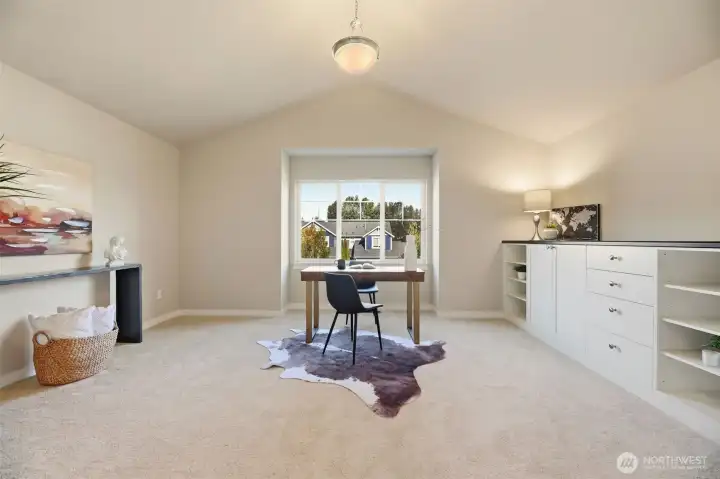 Expensive bonus room with built-in storage