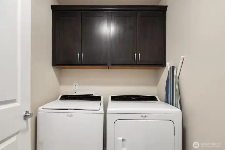 Upstairs laundry room for your convenience.