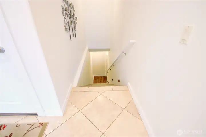 Stairway leading to lower level