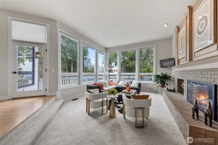 Family Room with Lake Views