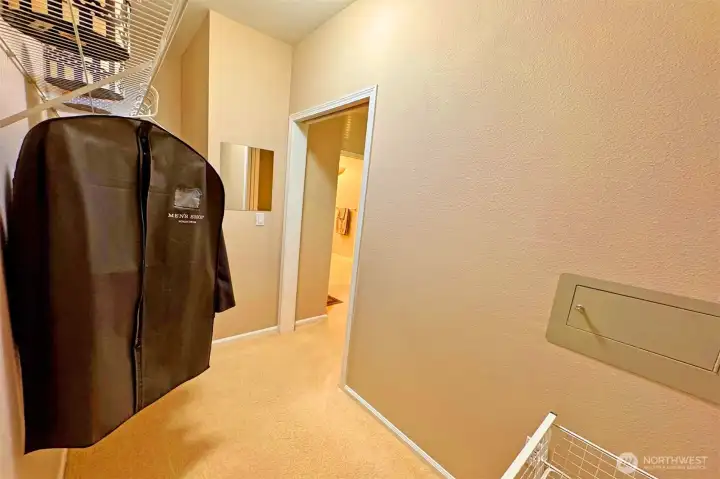 Walk-in closet in Primary room!