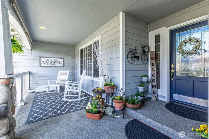 Large front porch