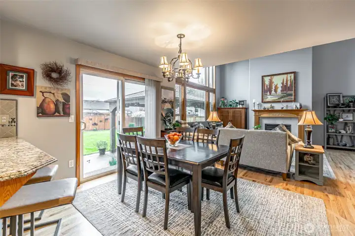 Patio access from kitchen & living room