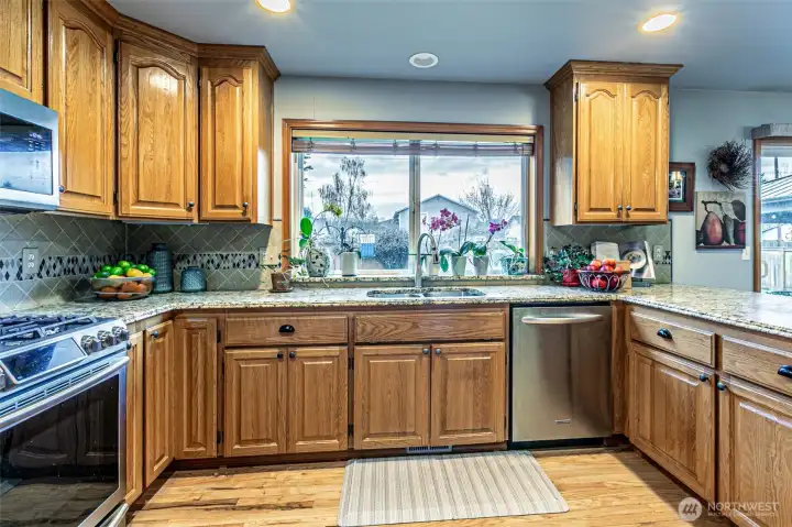 Large open kitchen space