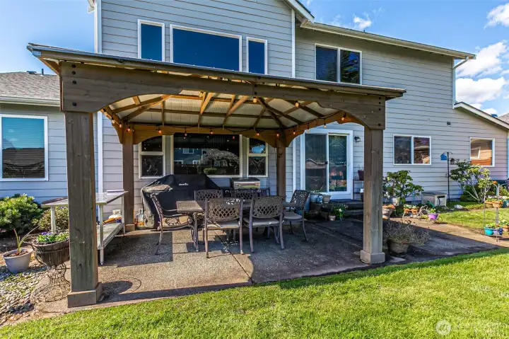 Gazebo on back patio