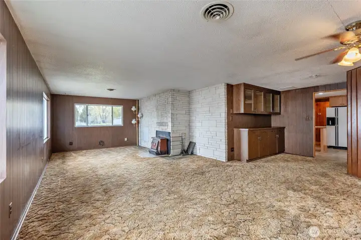 Family Room off of Back Door