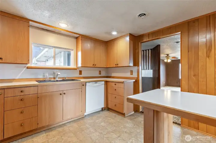 Kitchen view from hallway