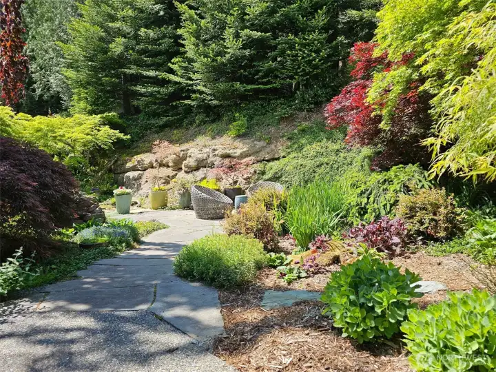 enjoy the peaceful view from the patio