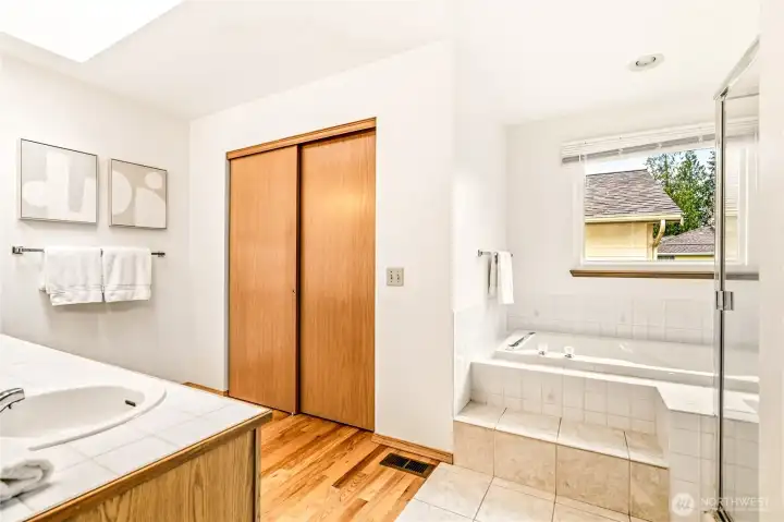 Primary bathroom.