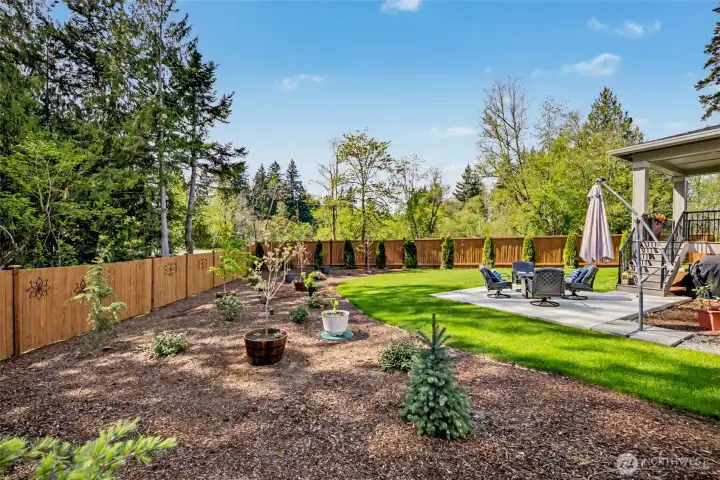 Landscaped Backyard