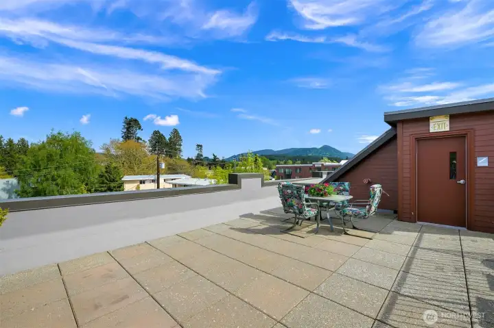 Another angle of the shared Rooftop Deck