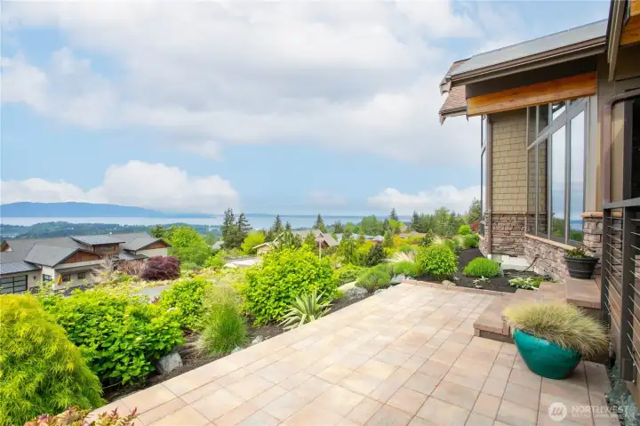 Patio with views of Puget Sound, Bellingham Bay, San Juan Islands and beyond Patio with views of Puget Sound, Bellingham Bay, San Juan Islands and beyond