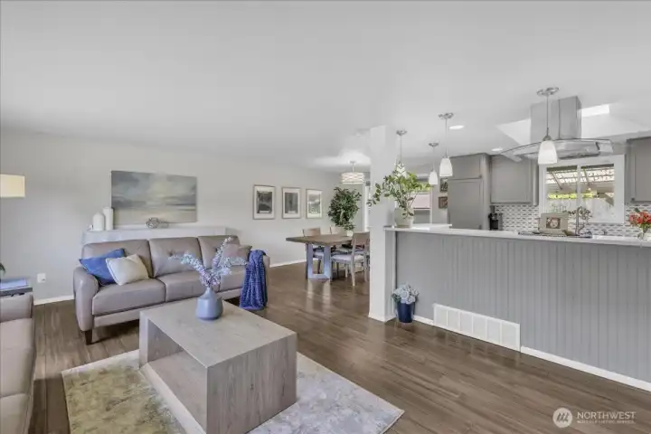 Living room kitchen dining all inclusive