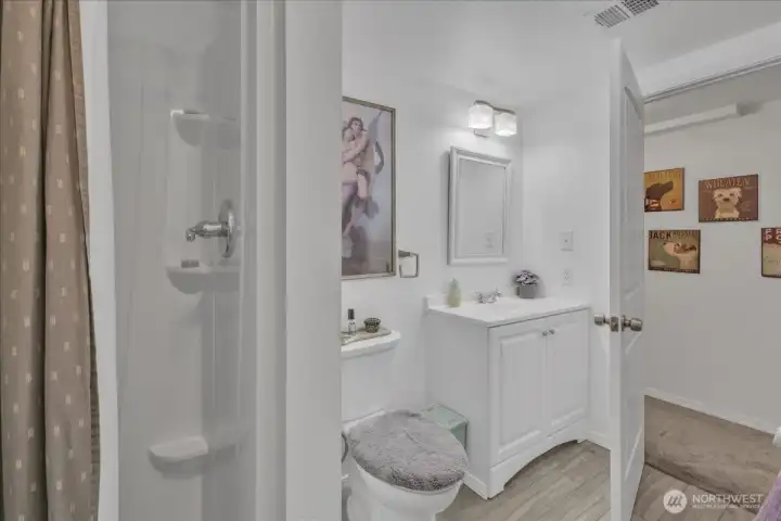 Downstairs three quarter bathroom