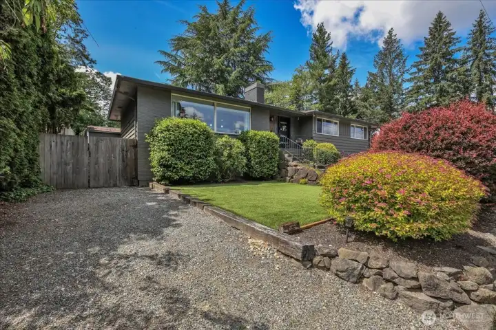 Parking on the left side of the home, great for an RV or a boat, work vehicile or additional guest parking.