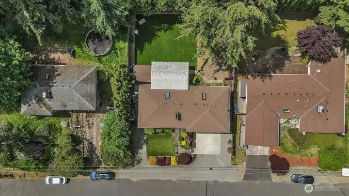 Aerial of the home