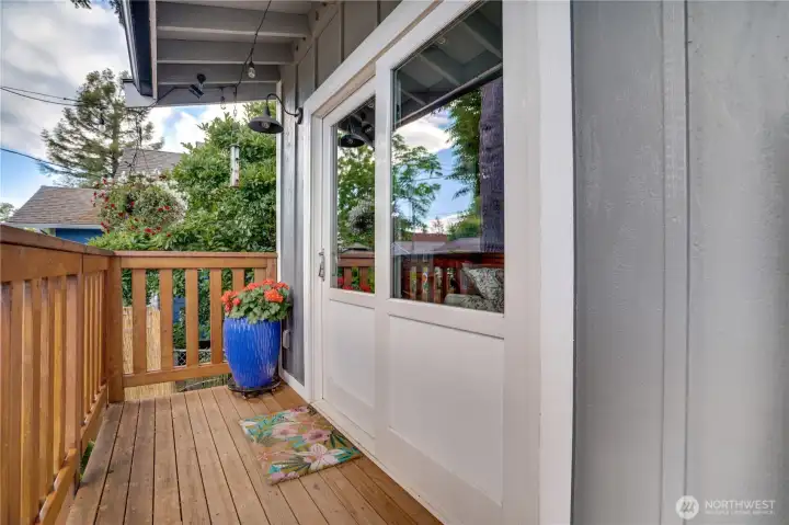 Private access to the backyard off of the primary suite.