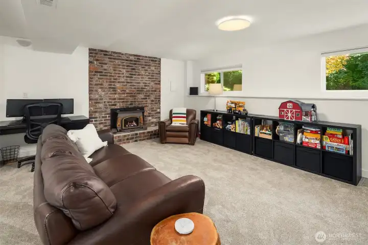 Spacious rec room for casual fun