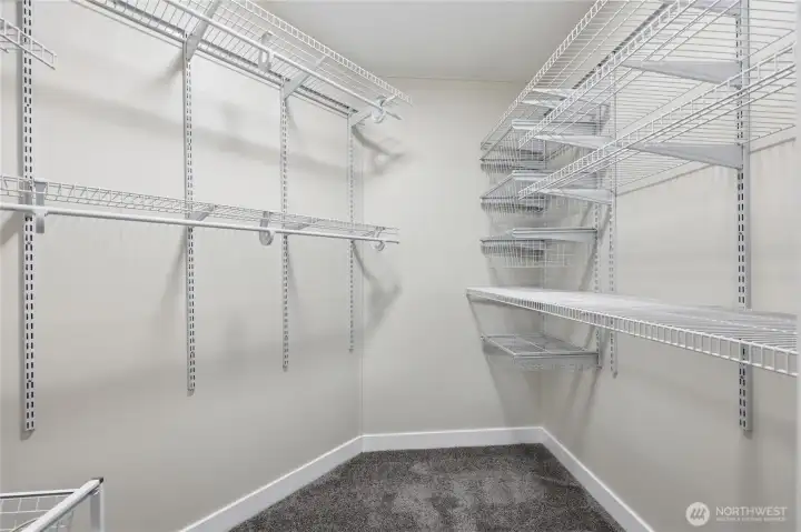 Primary walk in closet