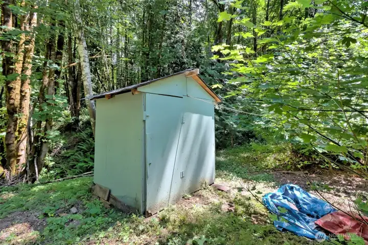 Private well house.