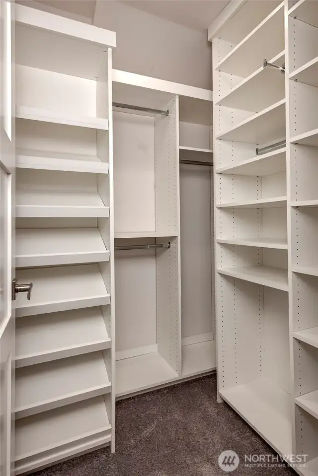 Large Primary Closet w Built-Ins!