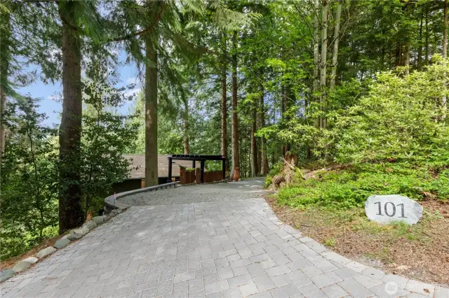 Flat driveway