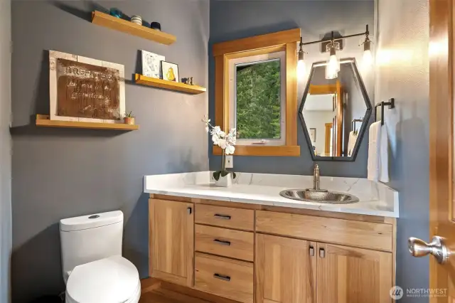 Half bath off kitchen