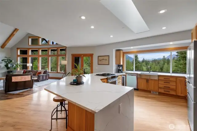 Kitchen to living room