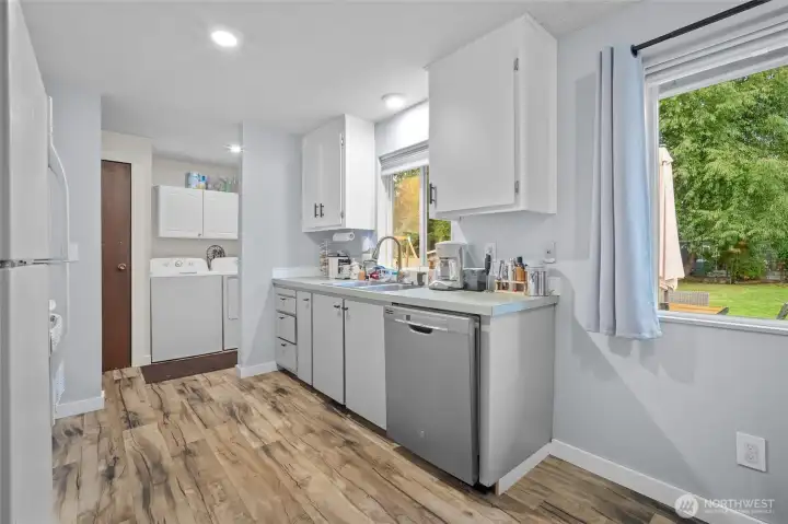 Light and bright kitchen.