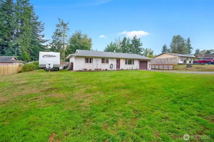 Large front yard!