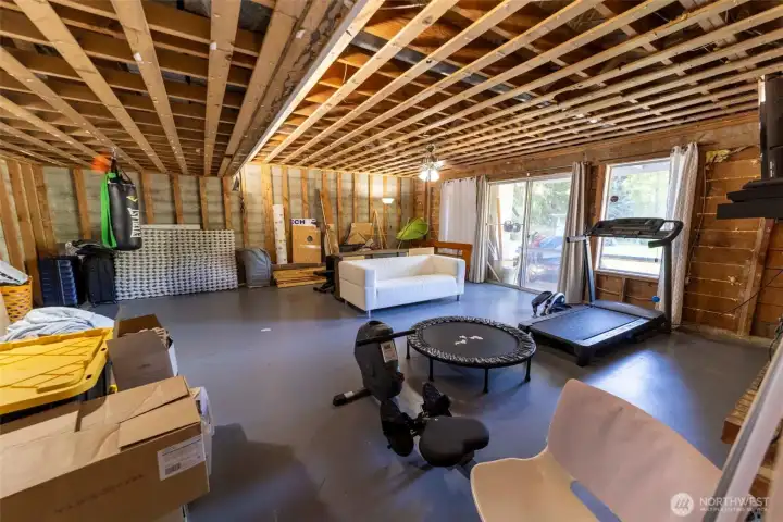 Bonus room located downstairs