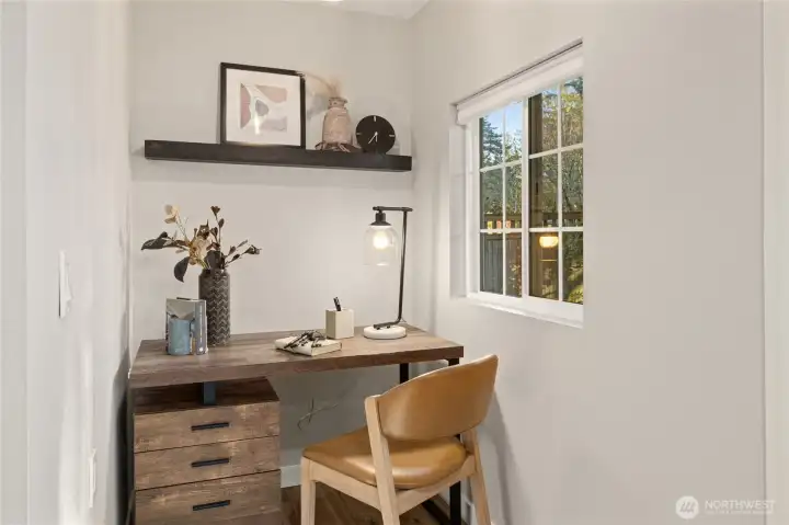 Office nook in the lower level!