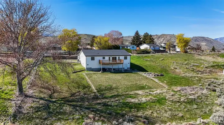 Large deck to take in the view