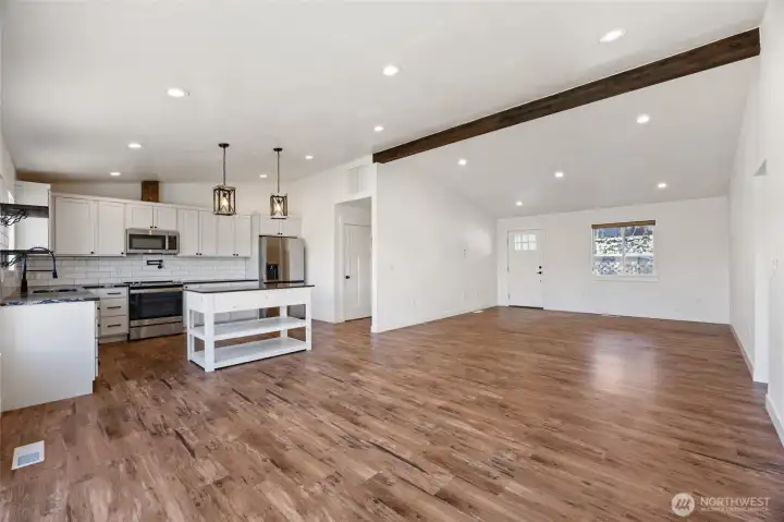 Open floor plan - living and dining