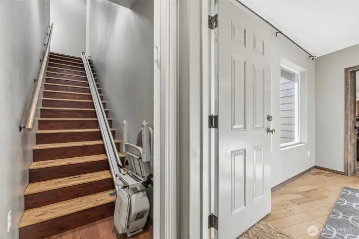 Stair lift to guest quarters... Stair lift to guest quarters...