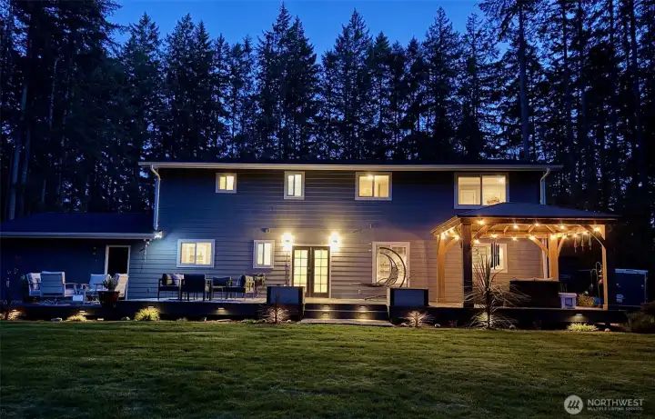 Beautiful ambient deck lighting