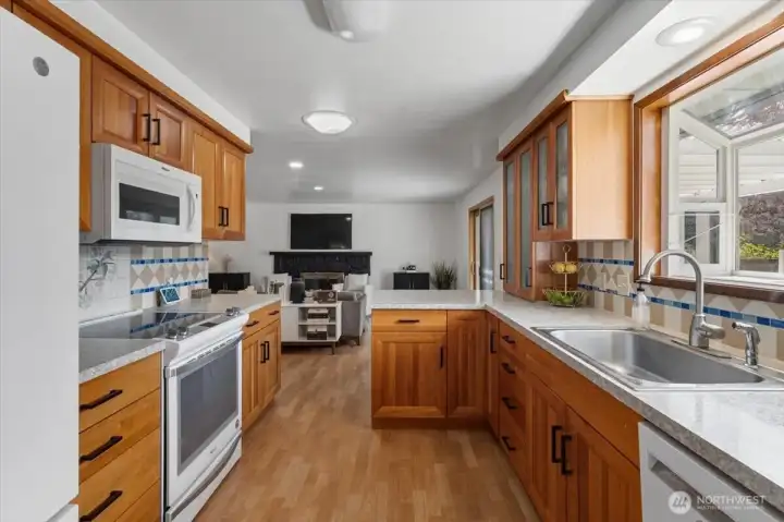 Spacious kitchen with all the amenities.