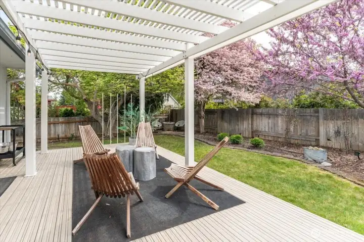 Covered patio for those relaxing evenings.