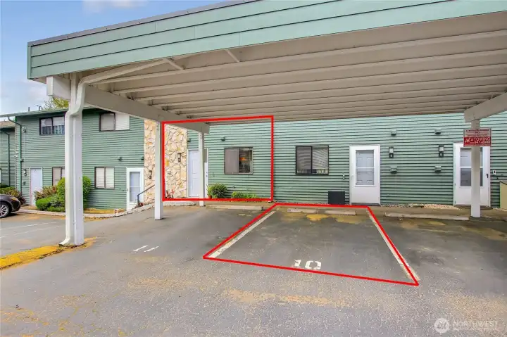 Unit 10D and Parking space 10